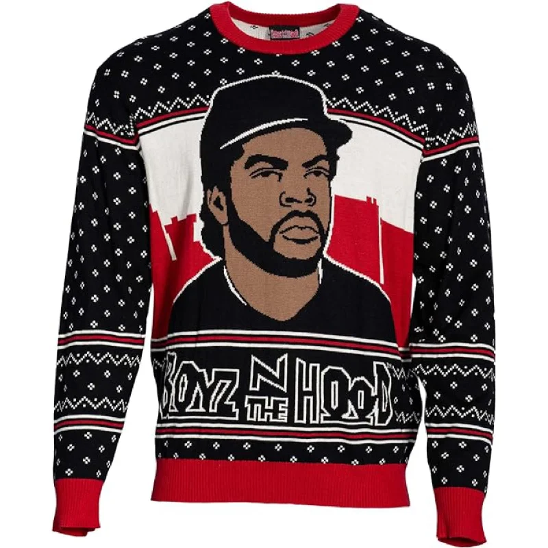 Boyz n the Hood "Doughboy" Ugly Christmas SweaterRecycled Fabric Knit Tops