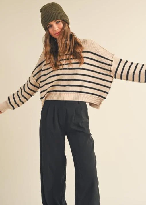 Winona Mock Neck SweaterSequined Knit Tops