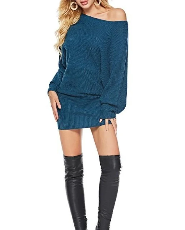 Womens Batwing Mid Length SweaterHiking Knit Tops