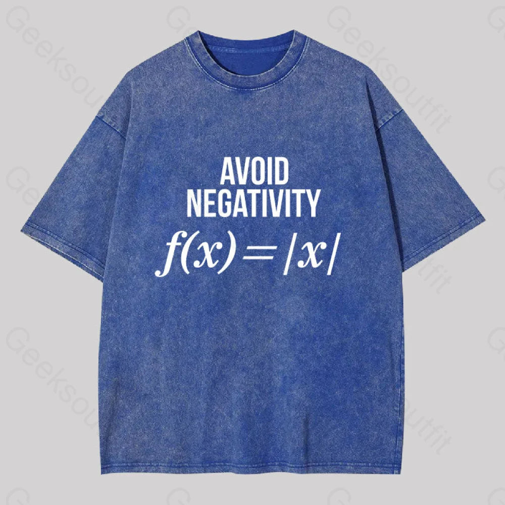 Outdoor T-ShirtsAvoid Negativity Washed T-shirt