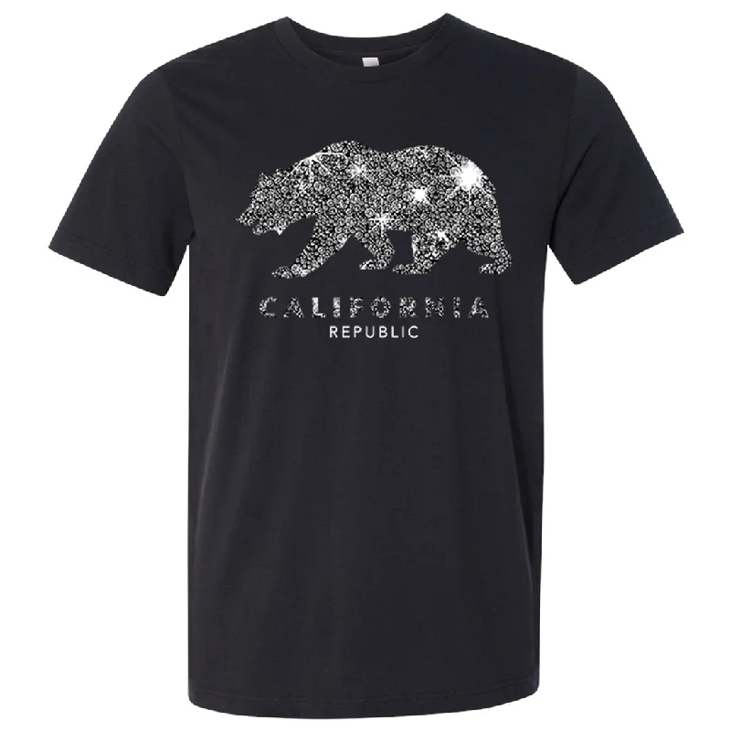 Velvet T-ShirtsCalifornia Republic Sparkle Asst Colors Mens Lightweight Fitted T-Shirt/tee