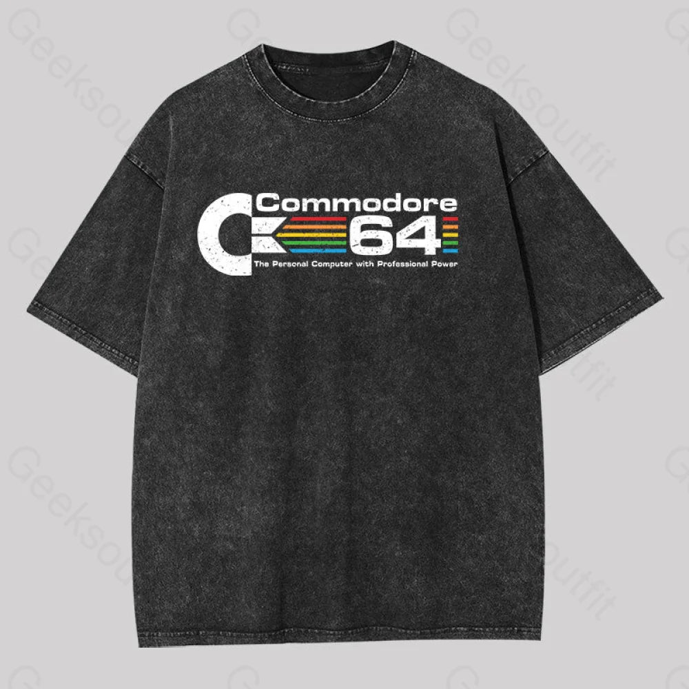 Branded T-ShirtsCommodore 64 Washed T-Shirt