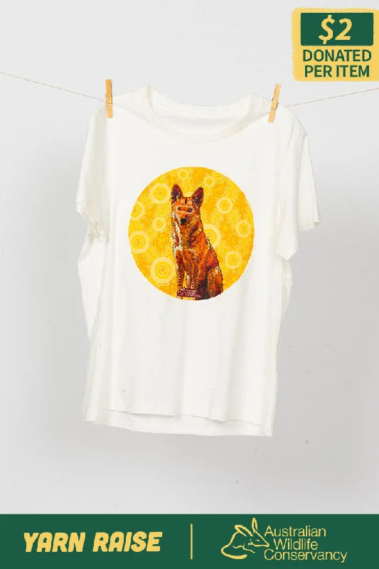 High-Fashion T-ShirtsDingo (Wilkarr) 'Australian Wildlife Conservancy' Natural Cotton Crew Neck Women’s T-Shirt