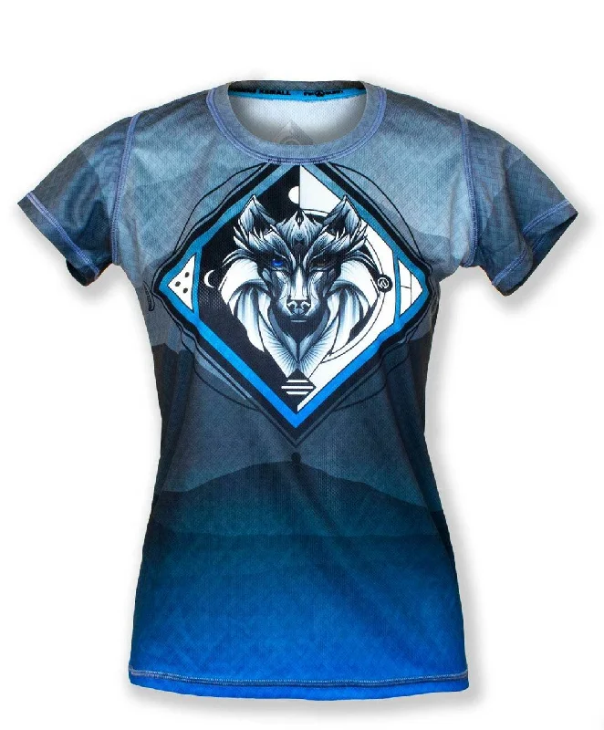 Urban T-ShirtsINKnBURN Women's Wolf Tech Shirt (XS, M, 2XL) / Blue