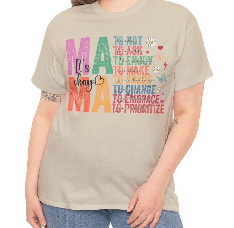 Sequined T-ShirtsMama It's okay Tee