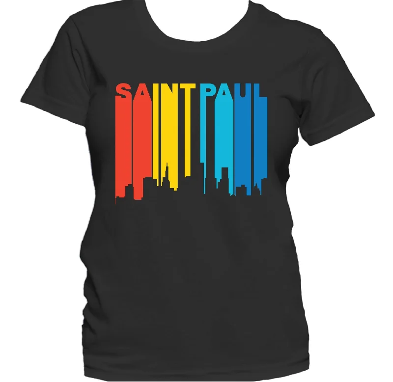 Hunting T-ShirtsRetro 1970's Style Saint Paul Minnesota Skyline Women's T-Shirt