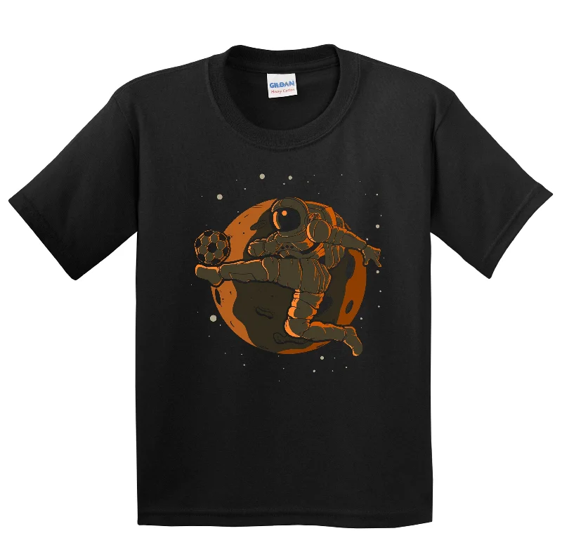 Festival T-ShirtsSoccer Astronaut Outer Space Spaceman Kids T-Shirt