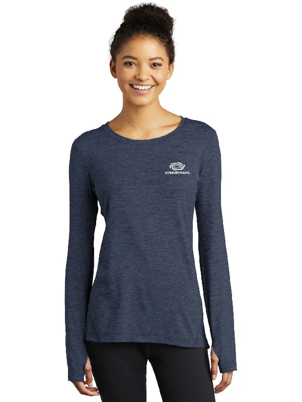 Velvet T-ShirtsSport-Tek Ladies Exchange 1.5 Long Sleeve Crew