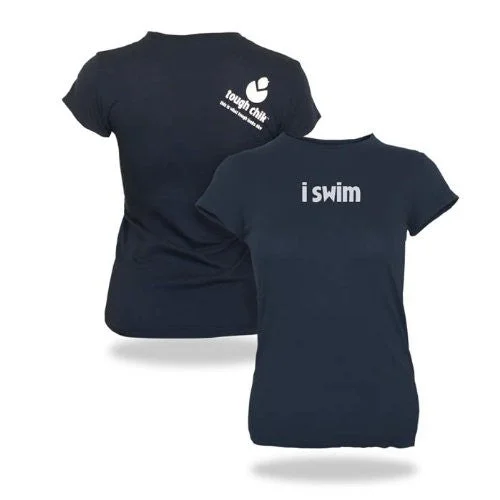 Quick-Dry T-ShirtsTough Chik "i swim" Cap Sleeve Tee Shirt (L, XL)