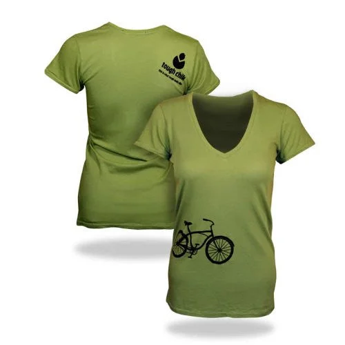 Logo T-ShirtsTough Chik Retro Cruiser Women's V-neck Shirt (M, L, XL)