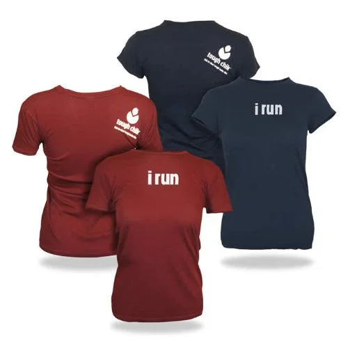 Collaborative T-ShirtsTough Chik Women's "i run" T-Shirt (S, L)