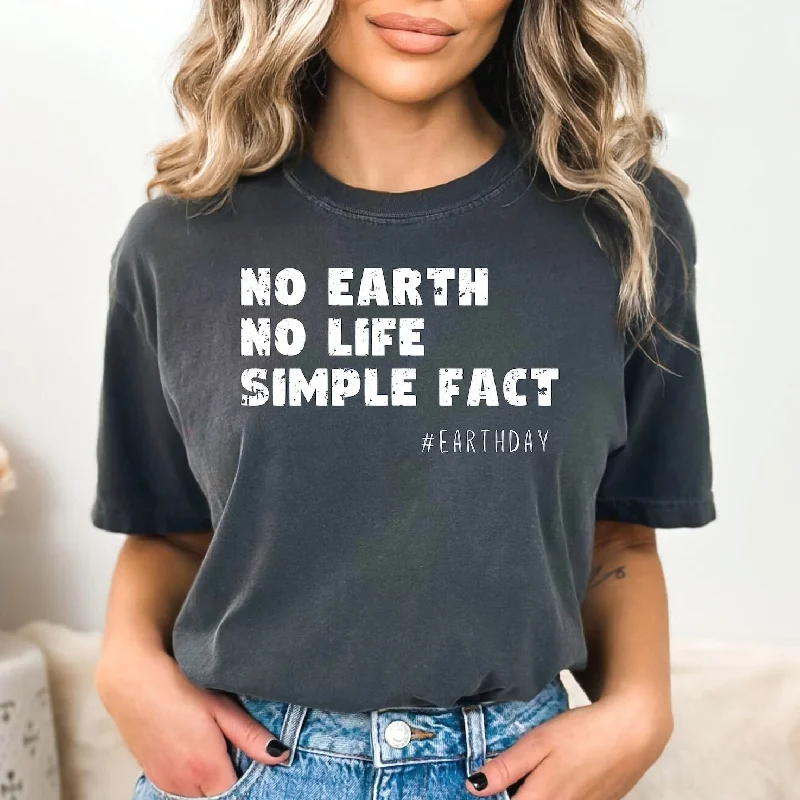 Logo T-ShirtsWomen's Earth Day Theme Graphic T-shirt