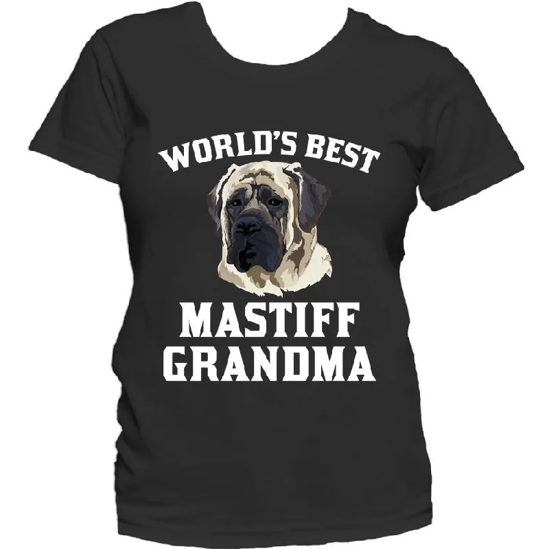 Urban T-ShirtsWorld's Best Mastiff Grandma Dog Women's T-Shirt