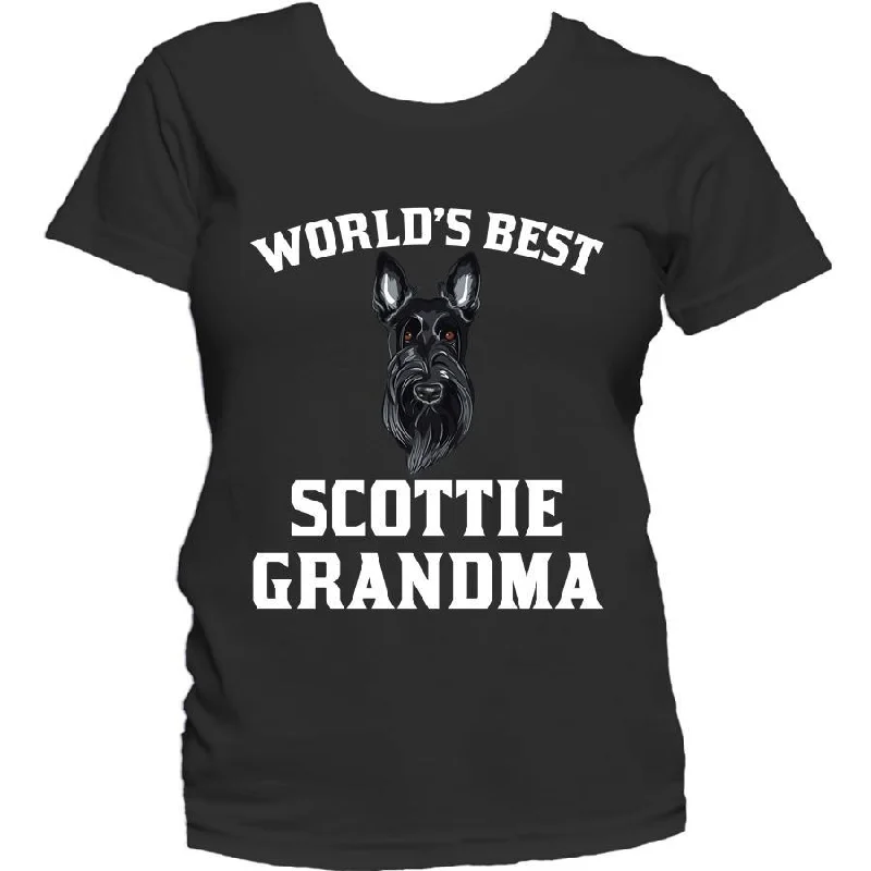 Fringed T-ShirtsWorld's Best Scottie Grandma Dog Women's T-Shirt