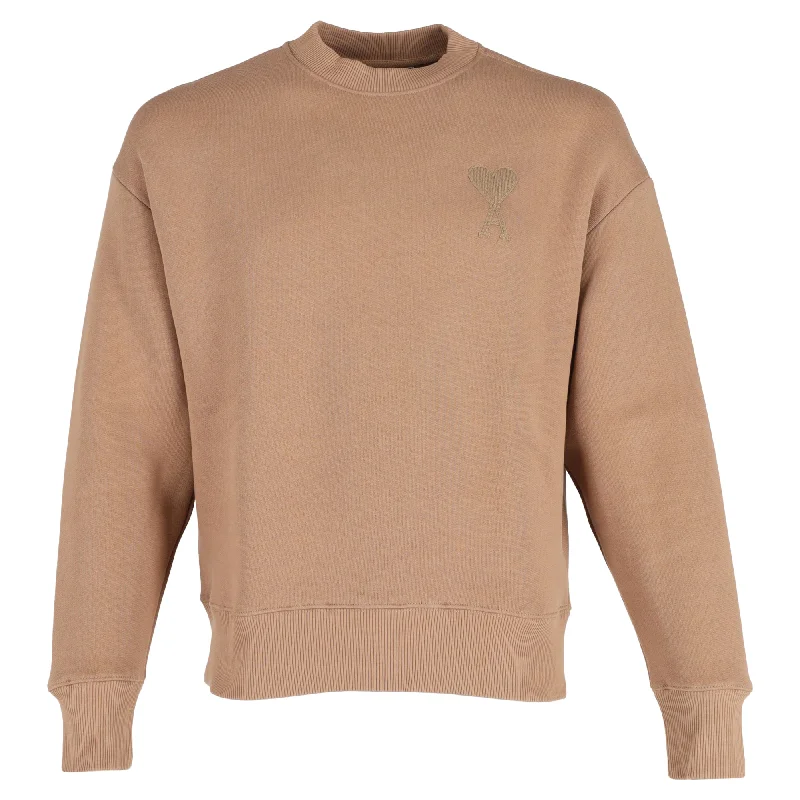 CrewneckfutureAMI Ami de Coeur Crewneck Sweatshirt in Brown Cotton