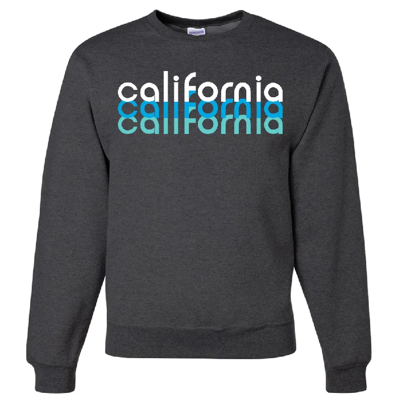 CrewnecklegendCalifornia Cool Stacked Crewneck Sweatshirt