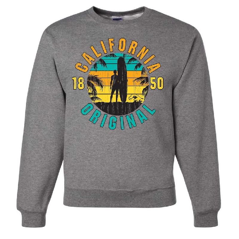 CrewneckidentityCalifornia Original Vintage Surfer Crewneck Sweatshirt