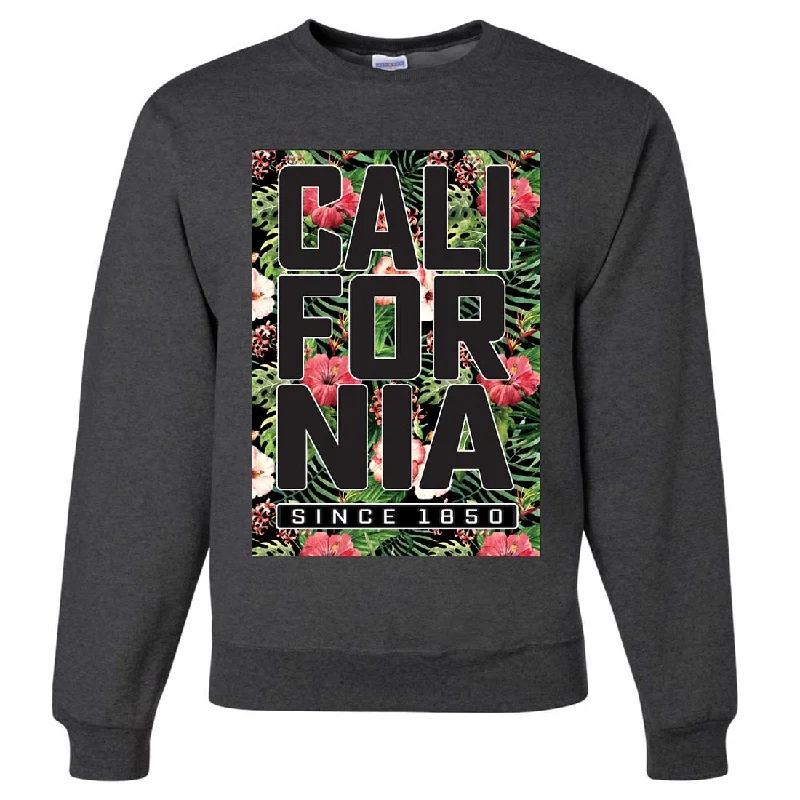 CrewnecklookCalifornia Republic 1850 Floral Crewneck Sweatshirt