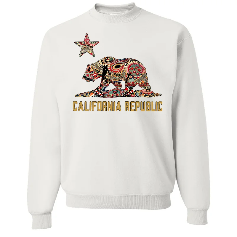 CrewneckcollectorCalifornia Republic Paisley Crewneck Sweatshirt