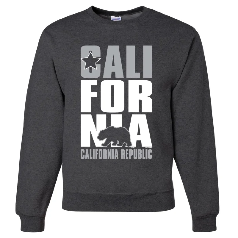 CrewneckcommunityCalifornia Republic Raiders Style Crewneck Sweatshirt