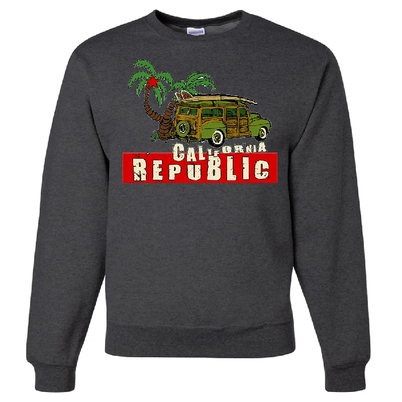 CrewnecklinenCalifornia Republic Woody Crewneck Sweatshirt