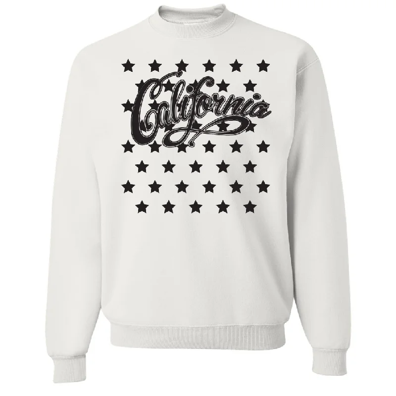 CrewneckdesignCalifornia Stars Crewneck Sweatshirt