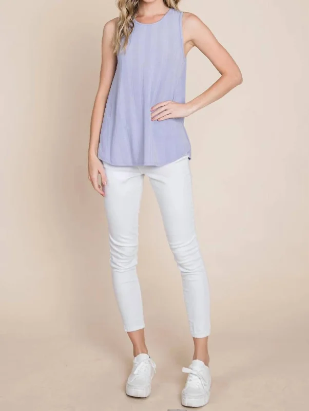 CamisoleAmberChic Knit Tank In Lavender