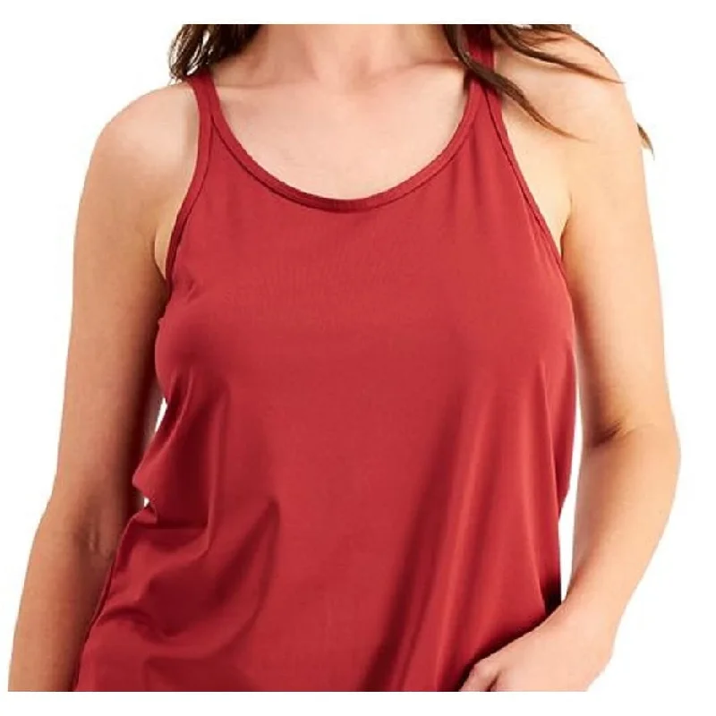 CamisoleSpartanId Ideology Women's Solid Strappy Tank Top Red Size Large