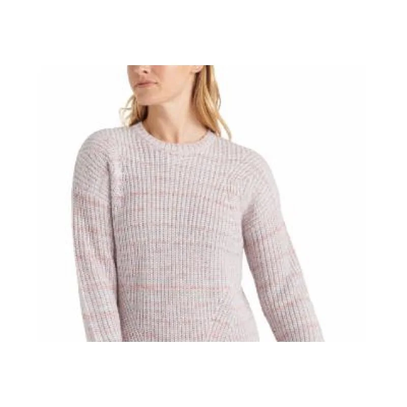 CrewneckclassicLucky Brand Women's Marled-Knit Crewneck Sweater Pink Size Medium