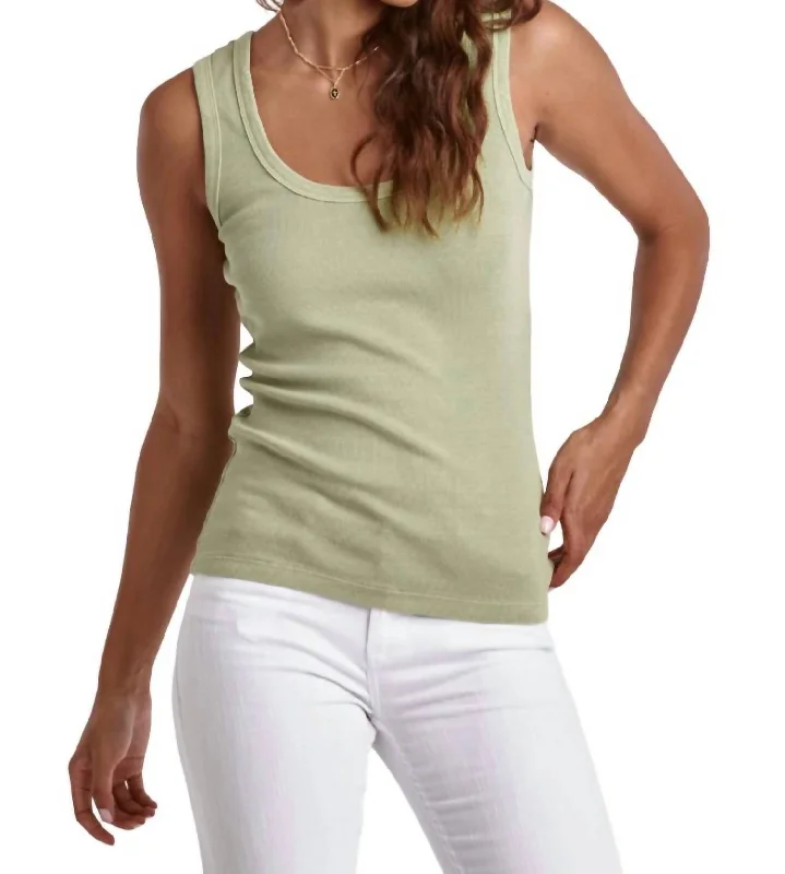 CamisoleSphinxPaula Scoop Neck Tank In Nephrite