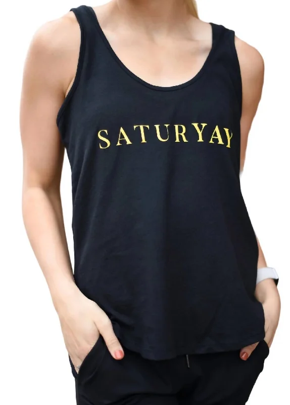 CamisoleLeviathanSaturyay Tank In Black/yellow