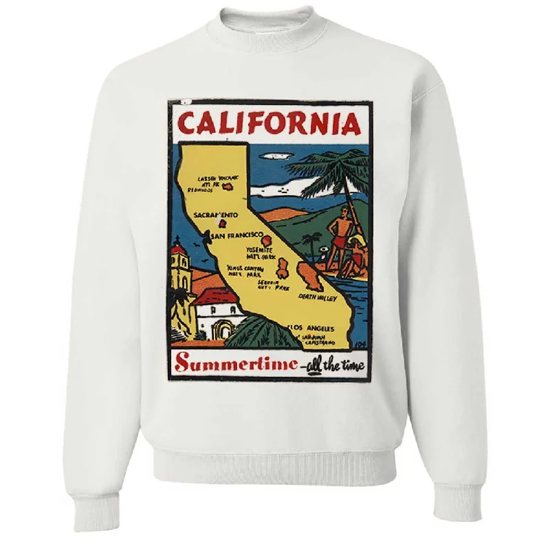 CrewneckdeviceVintage State Sticker California Crewneck Sweatshirt