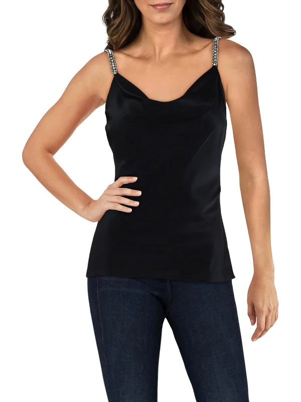 CamisoleGeoWomens Silk Embellished Cami