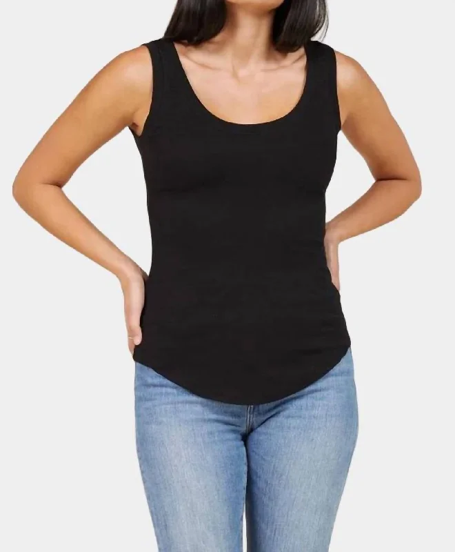 CamisoleCurrentYou Rib Tank In Black