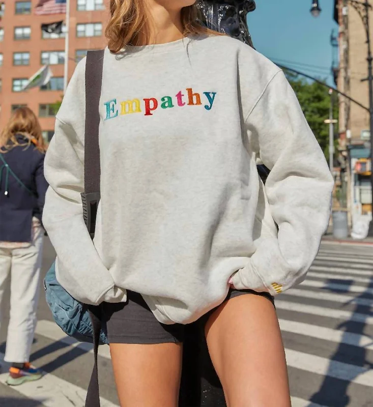 CrewneckfanEmpathy Crewneck In Heather Grey