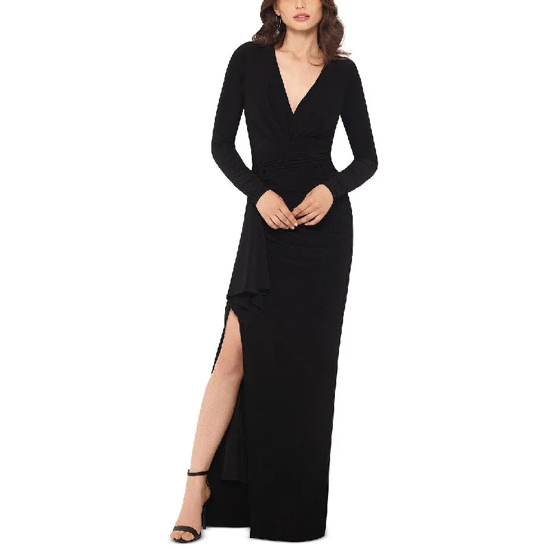 VNeckTopIronXscape Women's V-Neck Gown Black Size 6