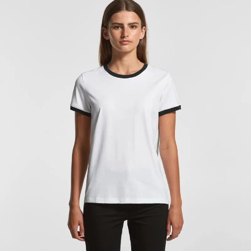 Plush ShirtsAscolour Women's Ringer Tee (4053)