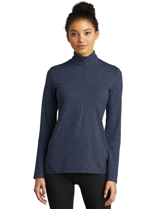 Asymmetrical ShirtsSport-Tek Ladies Exchange 1.5 Long Sleeve 1/2-Zip