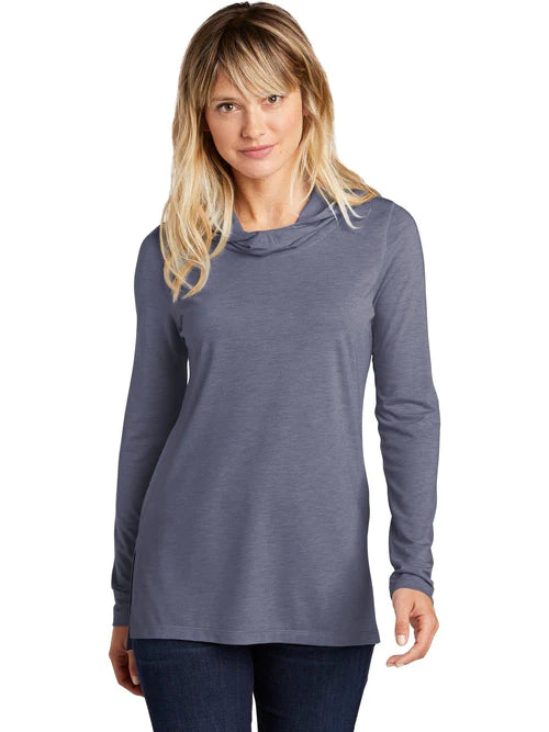 Wool ShirtsSport-Tek Ladies PosiCharge Tri-Blend Wicking Long Sleeve Hoodie