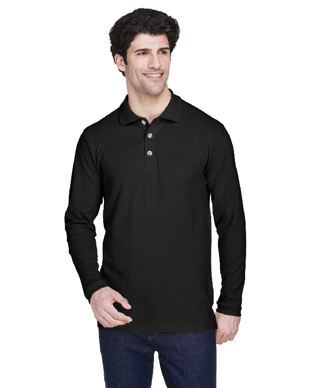 Bamboo ShirtsUltraClub 8532 Adult Long-Sleeve Classic Piqu Polo