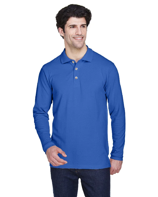 Punk ShirtsUltraClub 8532 Adult Long-Sleeve Classic Piqu Polo