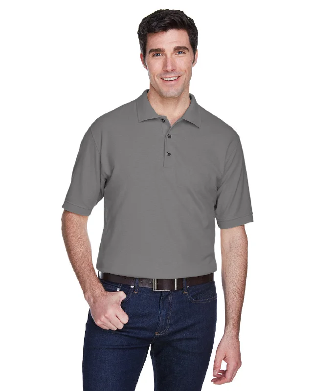 Pocket ShirtsUltraClub 8540 Men's Whisper Piqu Polo