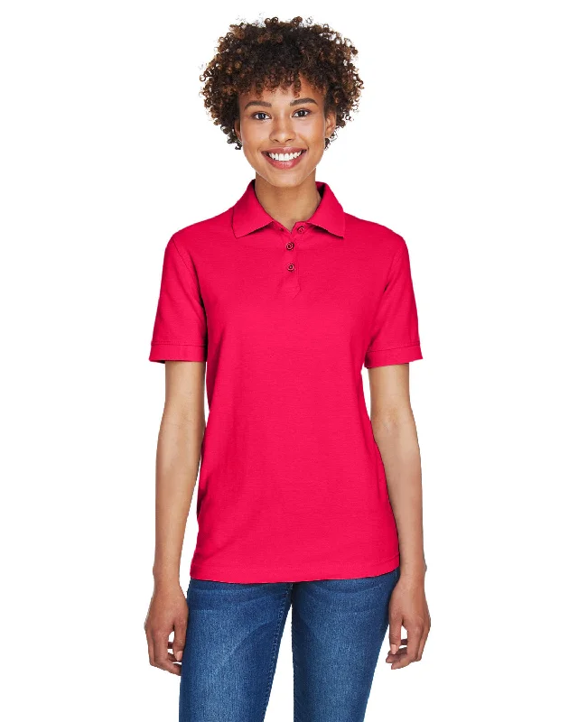 Peplum ShirtsUltraClub 8541 Ladies' Whisper Piqu Polo