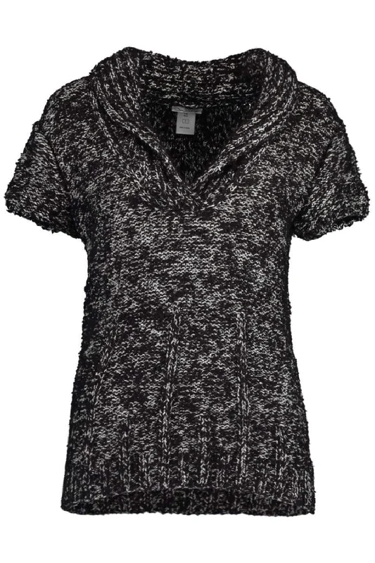 PulloverclassicCap Sleeve V-Neck Tweed Pullover