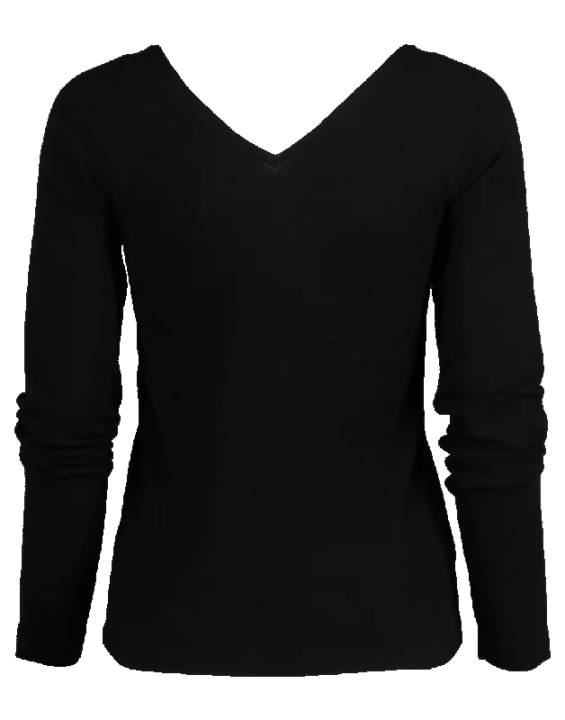 PulloverpatternDouble V-Neck Pullover