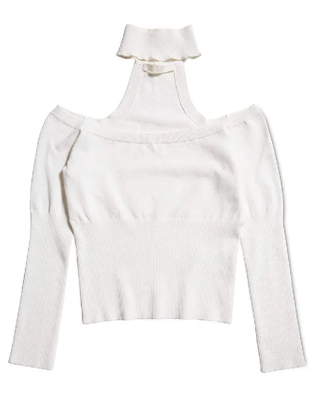 PulloveroversizedLila Cold Shoulder Pullover