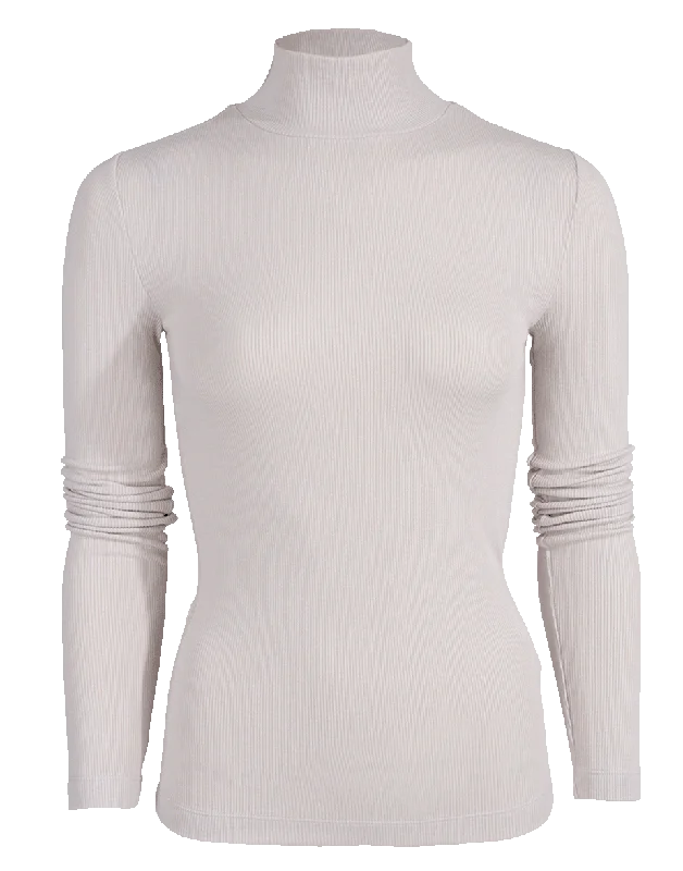 PullovervneckPutty Ribbed Pullover