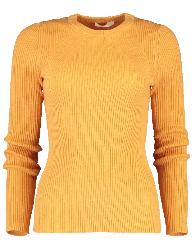 PullovercurveRibbed Pullover