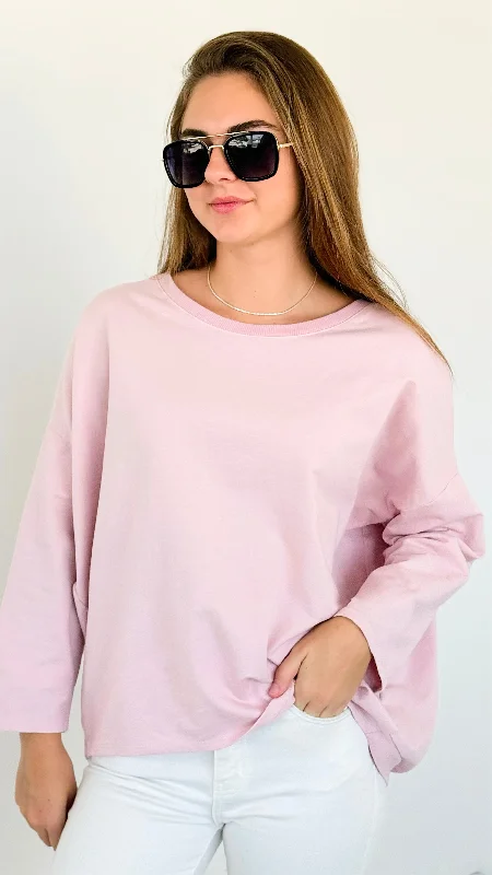 PulloverhueUpscale Comfort Italian Pullover- Blush