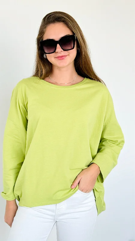 PulloverboldUpscale Comfort Italian Pullover - Lime